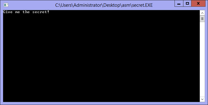 Рисунок 1. Окно программы Secret.exe.